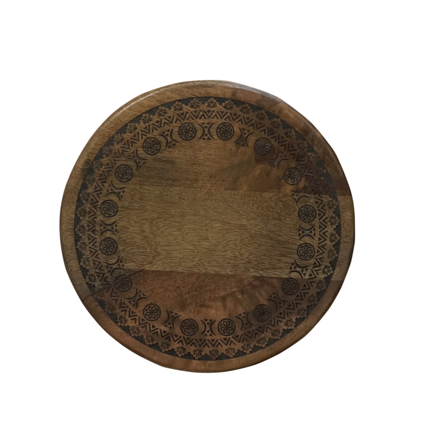 wooden round foldable stool