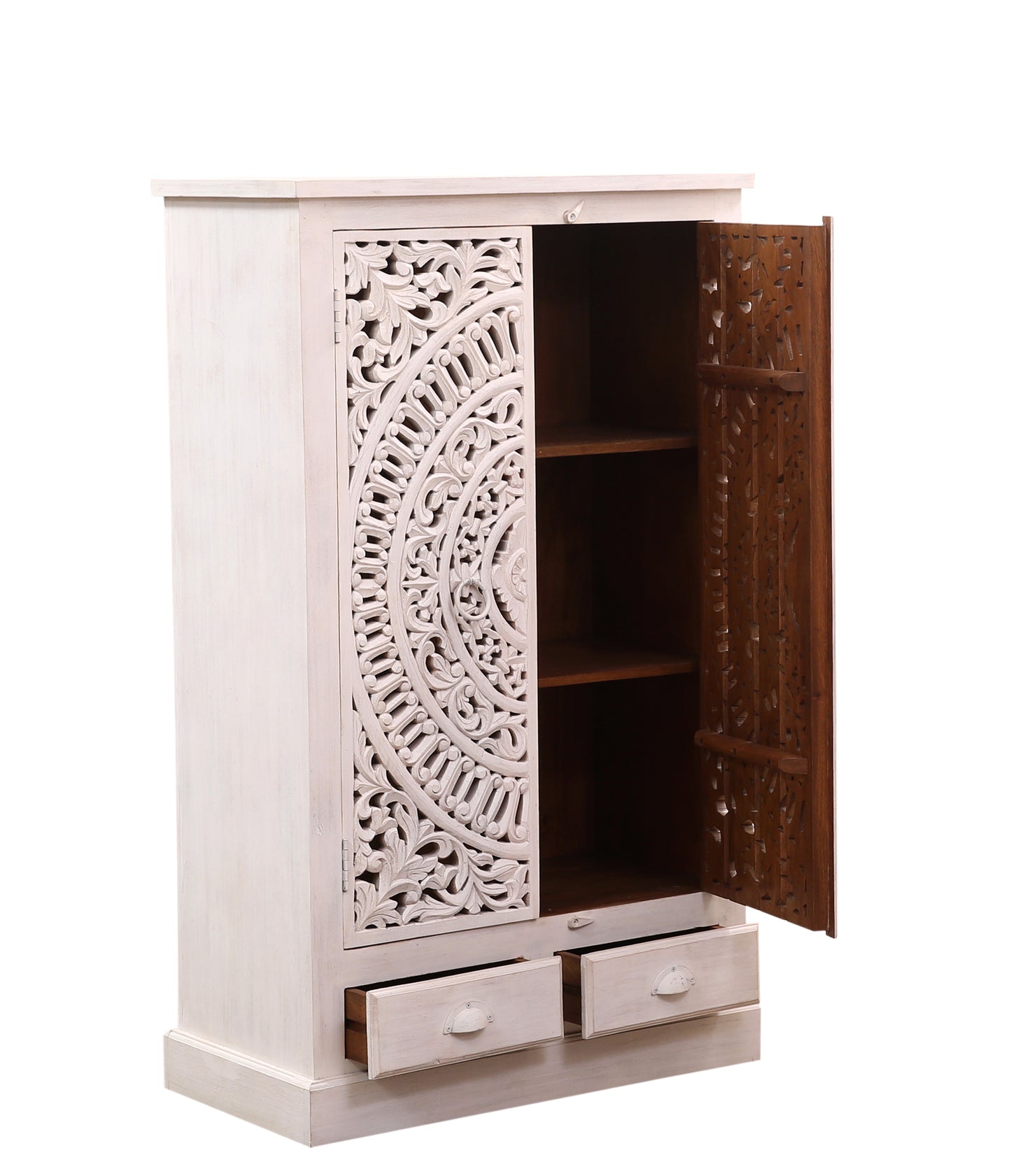 Wooden 2 door 2 Drawer Almirah